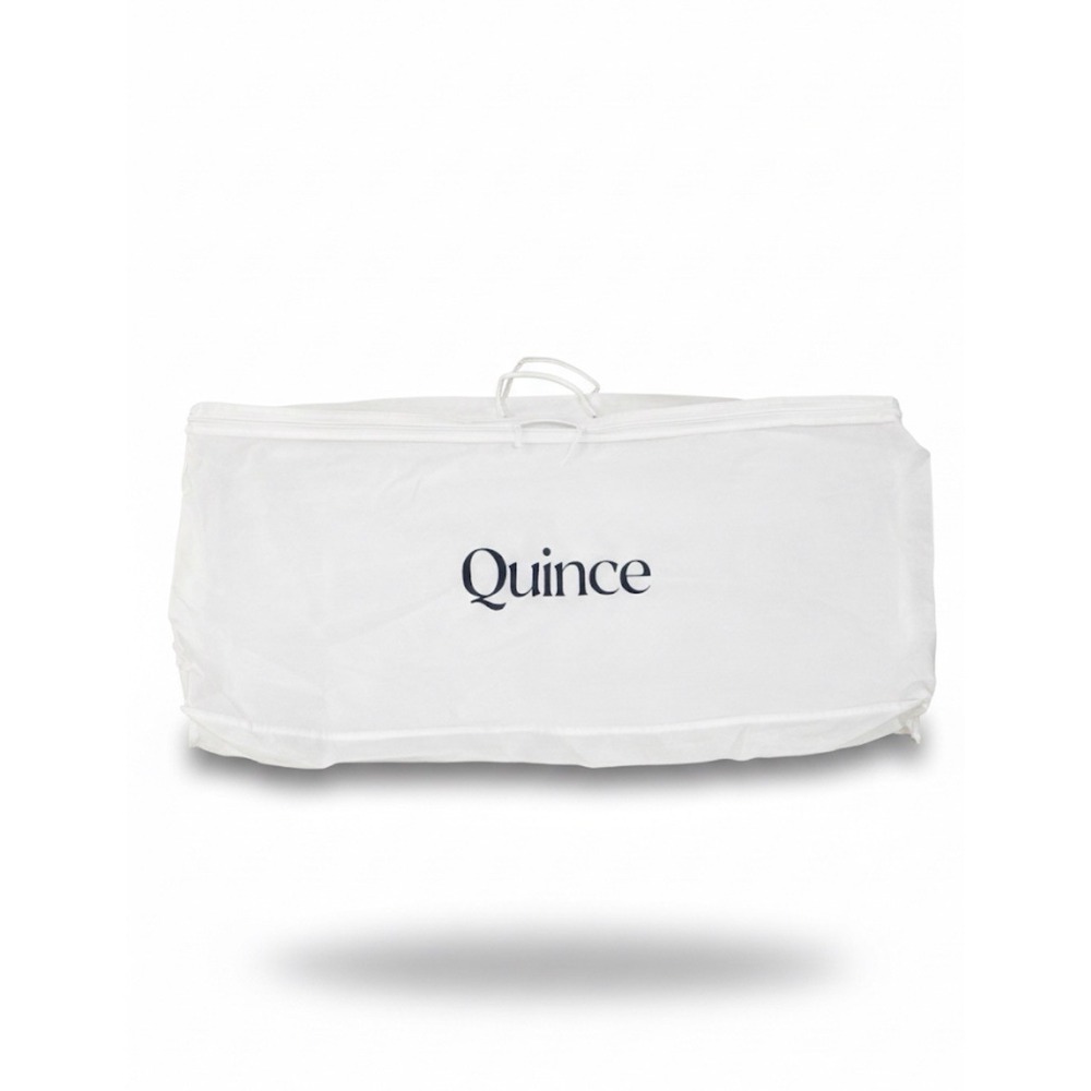 Quince Garment Bag32x16x3Reusable Travel Clothing Storage Cover Plastic Zip/Lock